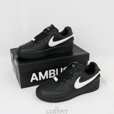 NK AB  나이키 X 엠부쉬 에어포스 로우1 스니커즈 로우탑 블랙