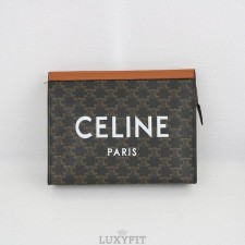 CL 셀린느 트리오페 스펠링로고 파우치 클러치백