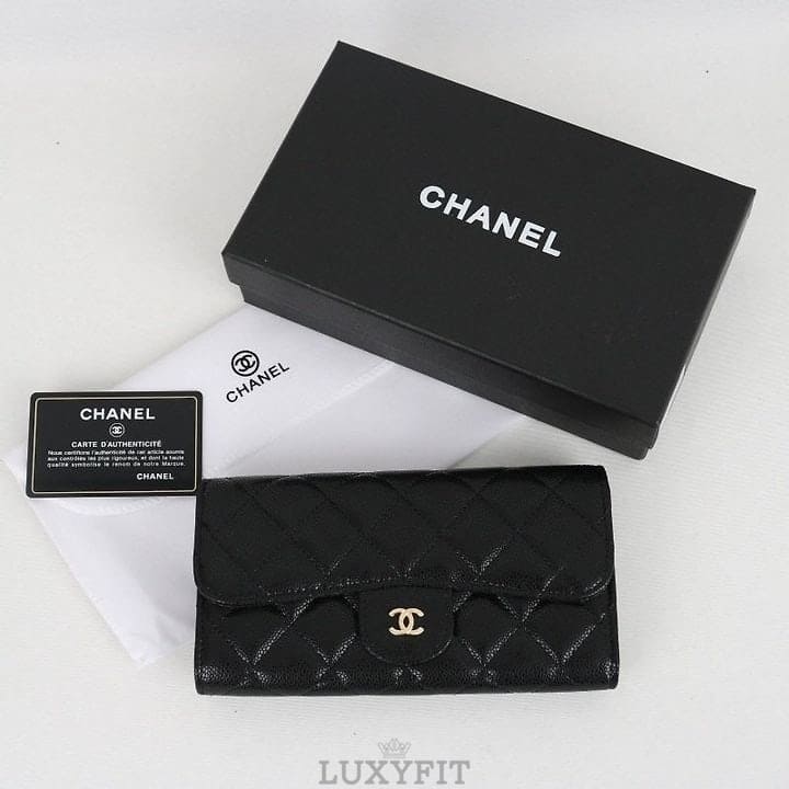 CN 샤넬 50095 클래식 플랩 똑딱이 장지갑