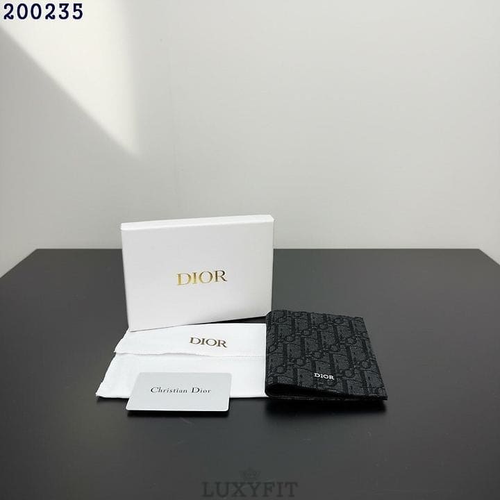 DO 디올 오블리크 자카드 여권지갑