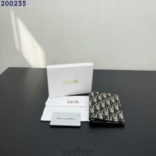 DO 디올 오블리크 자카드 여권지갑