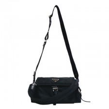 PD 프라다 익스플로어 미디엄 리나일론 블랙 숄더백