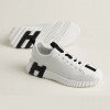 HM 에르메스 남성 점프 화이트 & 블랙 투톤 스니커즈