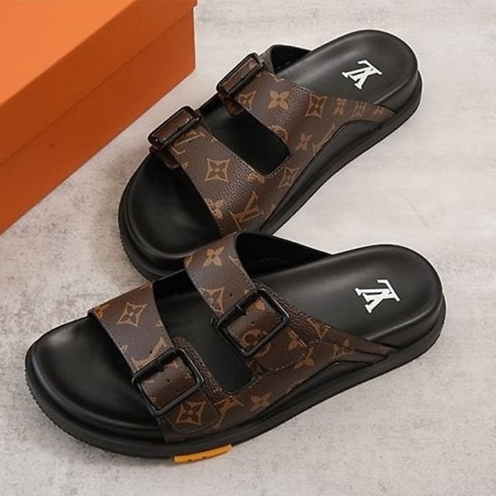 LV 루이비통 모노그램 더블 스트랩 남성 샌들