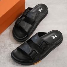 LV 루이비통 모노그램 더블 스트랩 남성 샌들
