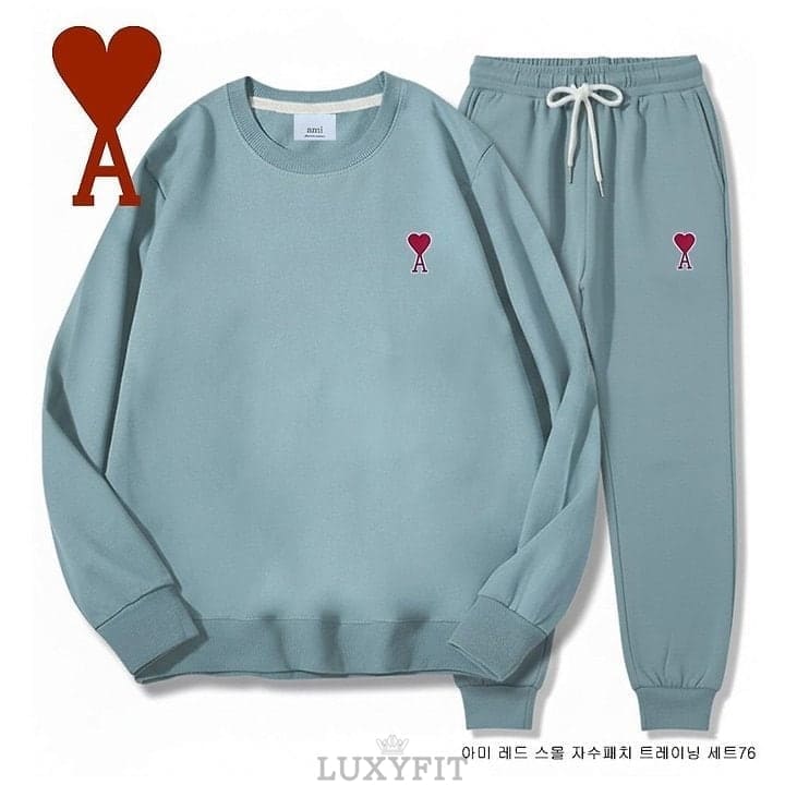 AM 아미 레드 스몰 자수패치 트레이닝 세트