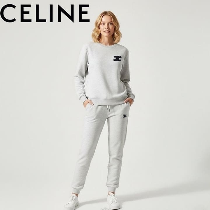 CL 셀린느 블랙 자수패치 트레이닝 세트