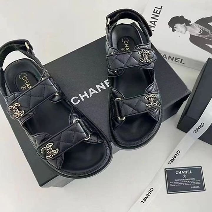 CN 샤넬 벨크로 샌들
