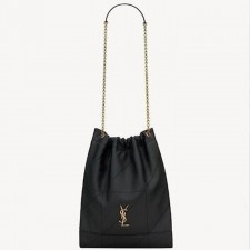 YS 생 로랑 제이미 포숑 체인 숄더백 781666 램스킨 블랙