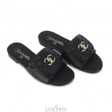 CN 샤넬 턴락 슬리퍼