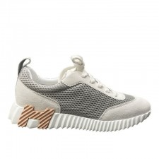 HM  에르메스 AG 그래픽 메쉬 스웨이드 고트스킨 바운싱 스니커즈