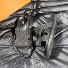 LV 루이비통 모노그램 레더 블랙 뮬