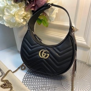 GC 구찌 마몽 하프문 쉐입 미니백