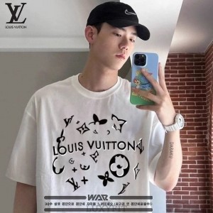 LV 루이비통 패턴 원형볼  반팔 티셔츠