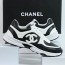 CN 샤넬 CC 로고 범고래 트위드 스니커즈