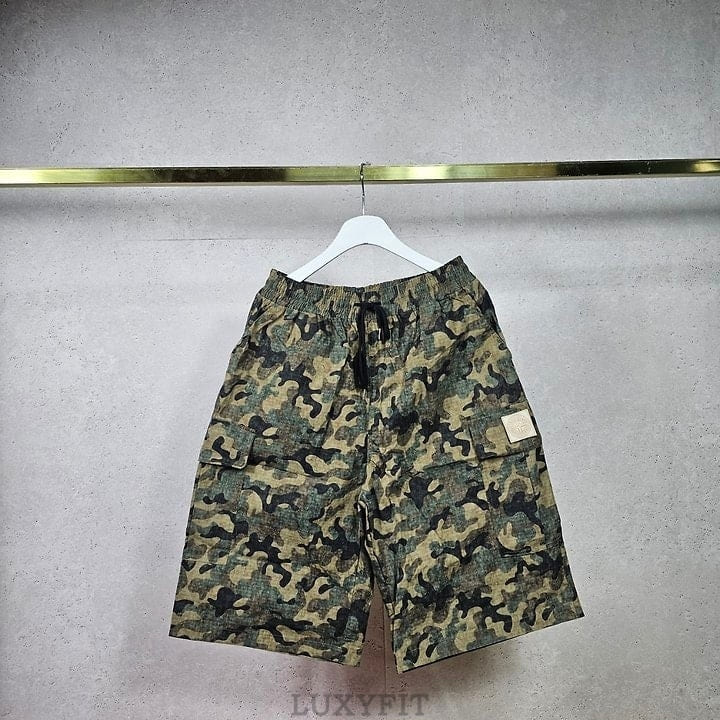 ST 스톤 아일랜드 카모 카고 버뮤다 밴딩 팬츠