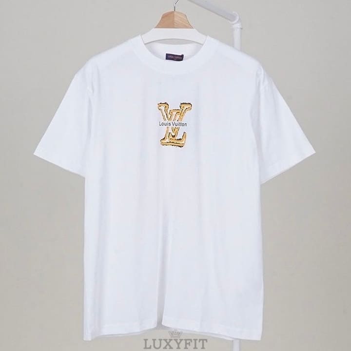 LV 루이비통 레터링로고 코튼 라운드
