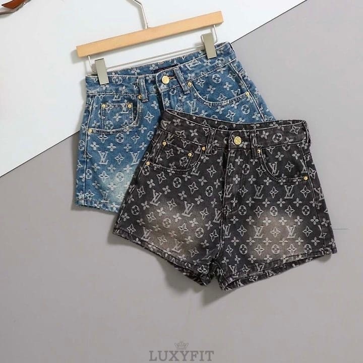 LV 루이비통 수입 모노그램 데님 숏 팬츠