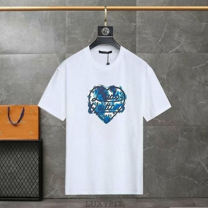 LV 루이비통 빈티지 핸드프린팅 러브 반팔티