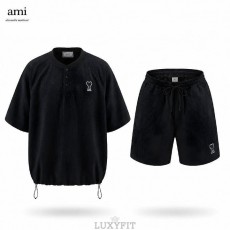 AM 아미 쿨링 와플 헨리 스트링&밴딩 팬츠 SET