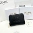 CL 셀린느 지퍼지갑 퀴르 트리옹프 컴팩트 블랙