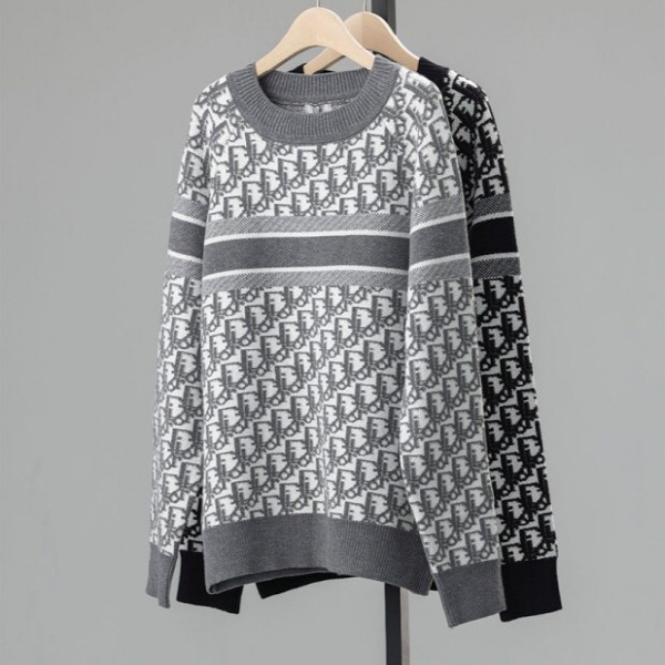 (국내) DO 디올 수입고급 리버서블 라운드 넥 스웨터