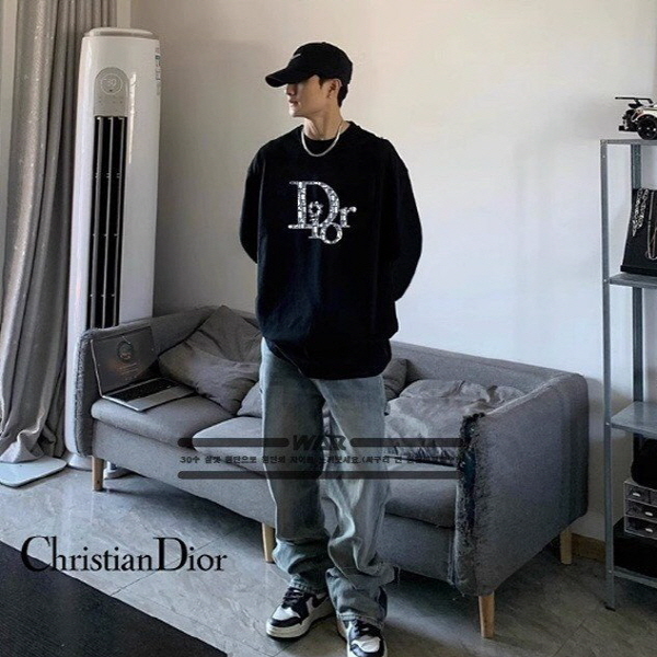 (국내) DO 디올 시그니쳐 디올 패턴 긴팔 티셔츠