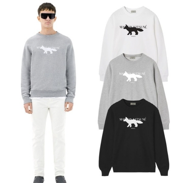 (국내) MK 메종키츠네 베이직 심플로고 맨투맨