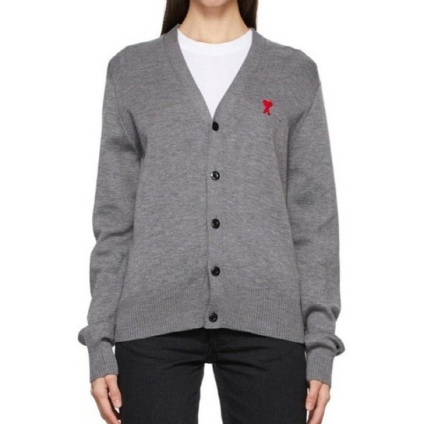 (국내) AM 아미 스몰체인 레드하트 울가디건➡️수입풀(여성)