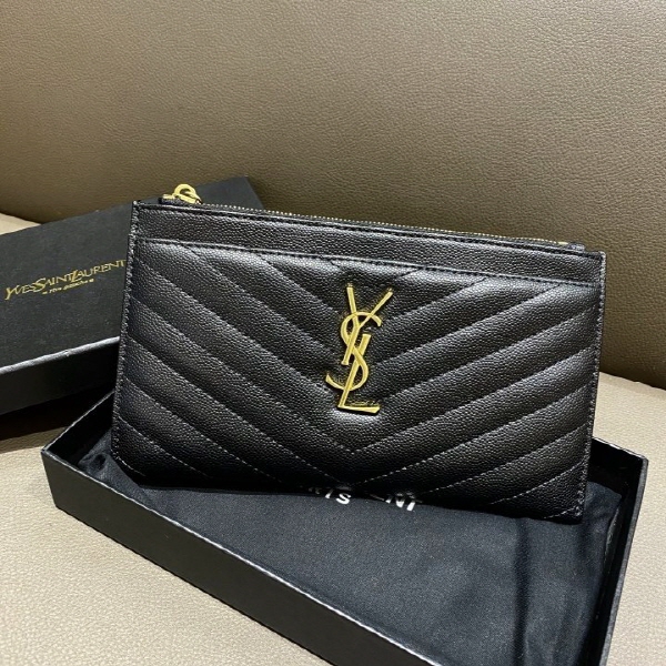 (국내) YS 생로랑 고퀄 캐비어 빌 파우치지갑