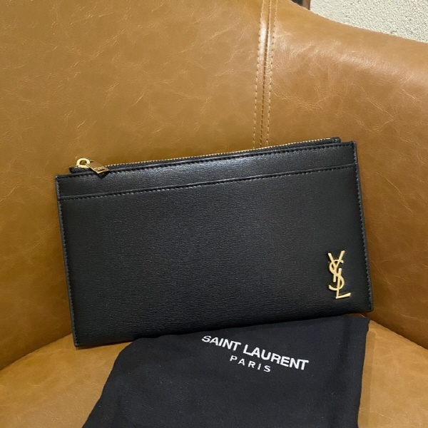 (국내) YS 생로랑 고퀄 카프스킨 빌 파우치지갑