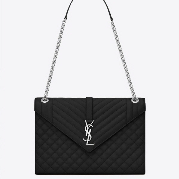 (국내) YS 생 로랑 그랑 드 뿌드르 퀼팅 가죽 ENVELOPE 라지