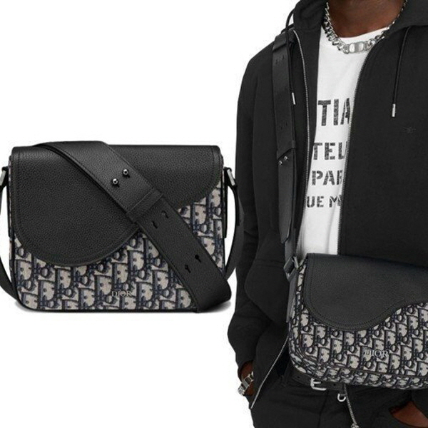 (국내) DO 디올 미니 새들 메신저백 MINI SADDLE MESSENGER BAG 1ADME130YKS_H27E