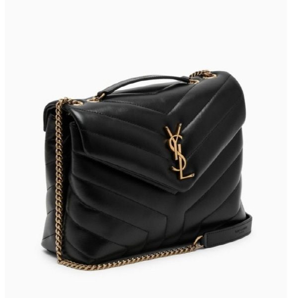 (국내) YS 생 로랑 NEW 24SS 여성 Y퀼트 레더 LOULOU 스몰백 블랙컬러 494699